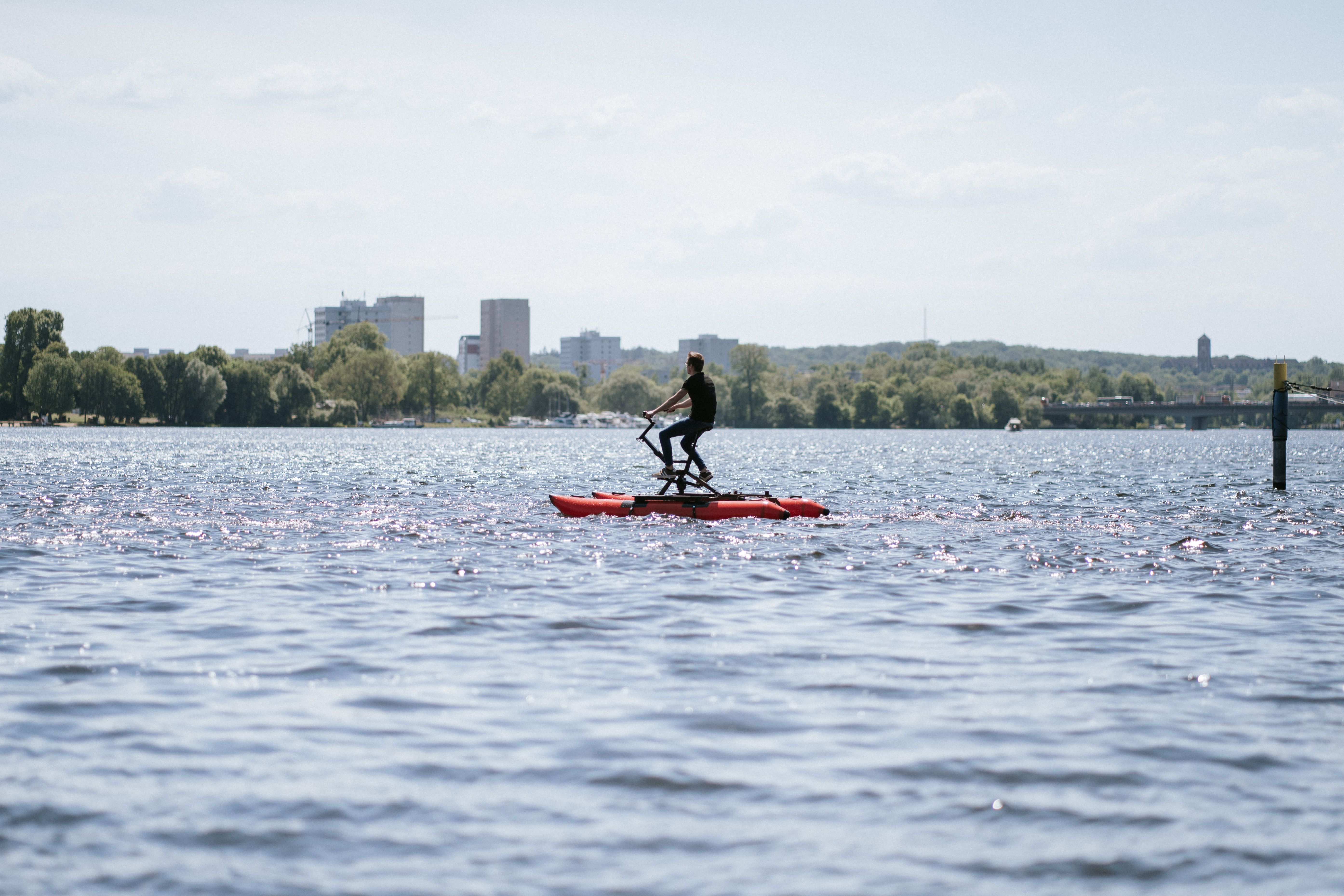 Teamevent Wasserfahrräder mieten